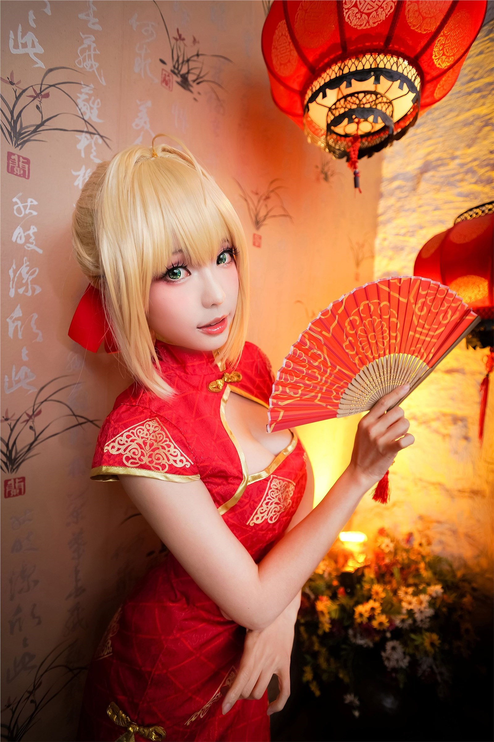 ElyEE sub - NO.061 saber red cheongsam(16)